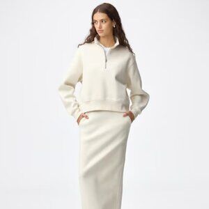 GU Natural Heavy Weight Sweat Half-Zip Pullover/NWT/XL